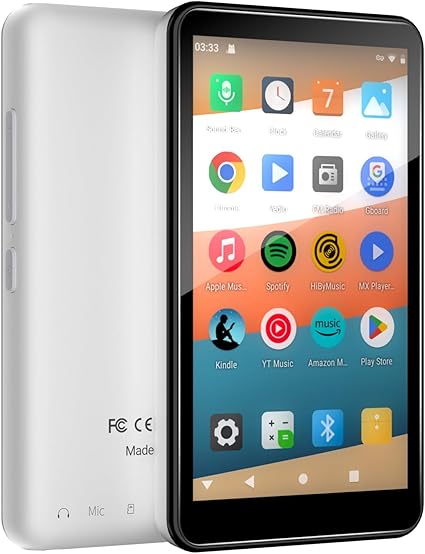 160GB Android MP3 Player for Kids with Blue and WiFi: 4" Touch, WiFi/Bluetooth | Spotify, App Store,Parental Control, Video Playback | All-in-One Kids' Streaming Music&Video Player (Black)