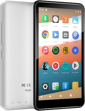 160GB Android MP3 Player for Kids with Blue and WiFi: 4" Touch, WiFi/Bluetooth | Spotify, App Store,Parental Control, Video Playback | All-in-One Kids' Streaming Music&Video Player (Black)