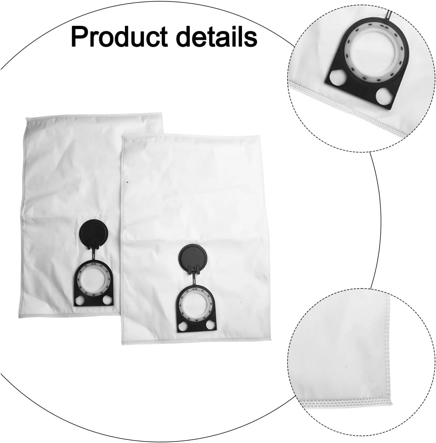 Compatible for Metabo ASA 1202 Series Vacuum Cleaner 5 Pack Dust Bags