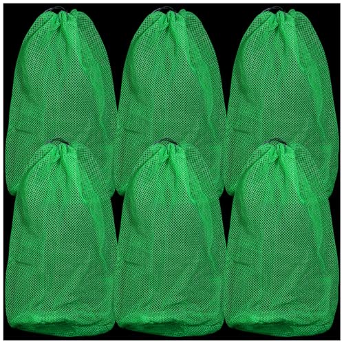 UYFGHSVB 6PCS Chum Bag Nylon Mesh Chum Bags for Saltwater Fishing Enhanced Fishing Attraction 12 x19 inch Chum Bag with Drawstring