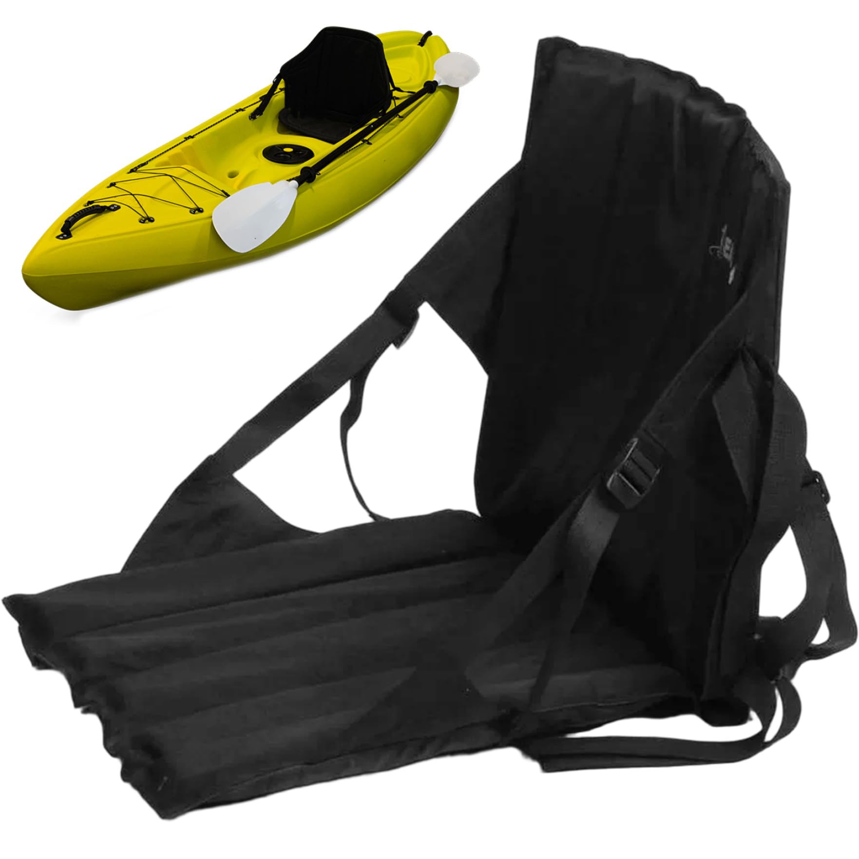 Asiento de Kayak EVA, cómodos asientos de Kayak ajustables, suaves y gruesos con soporte trasero para accesorios de surf