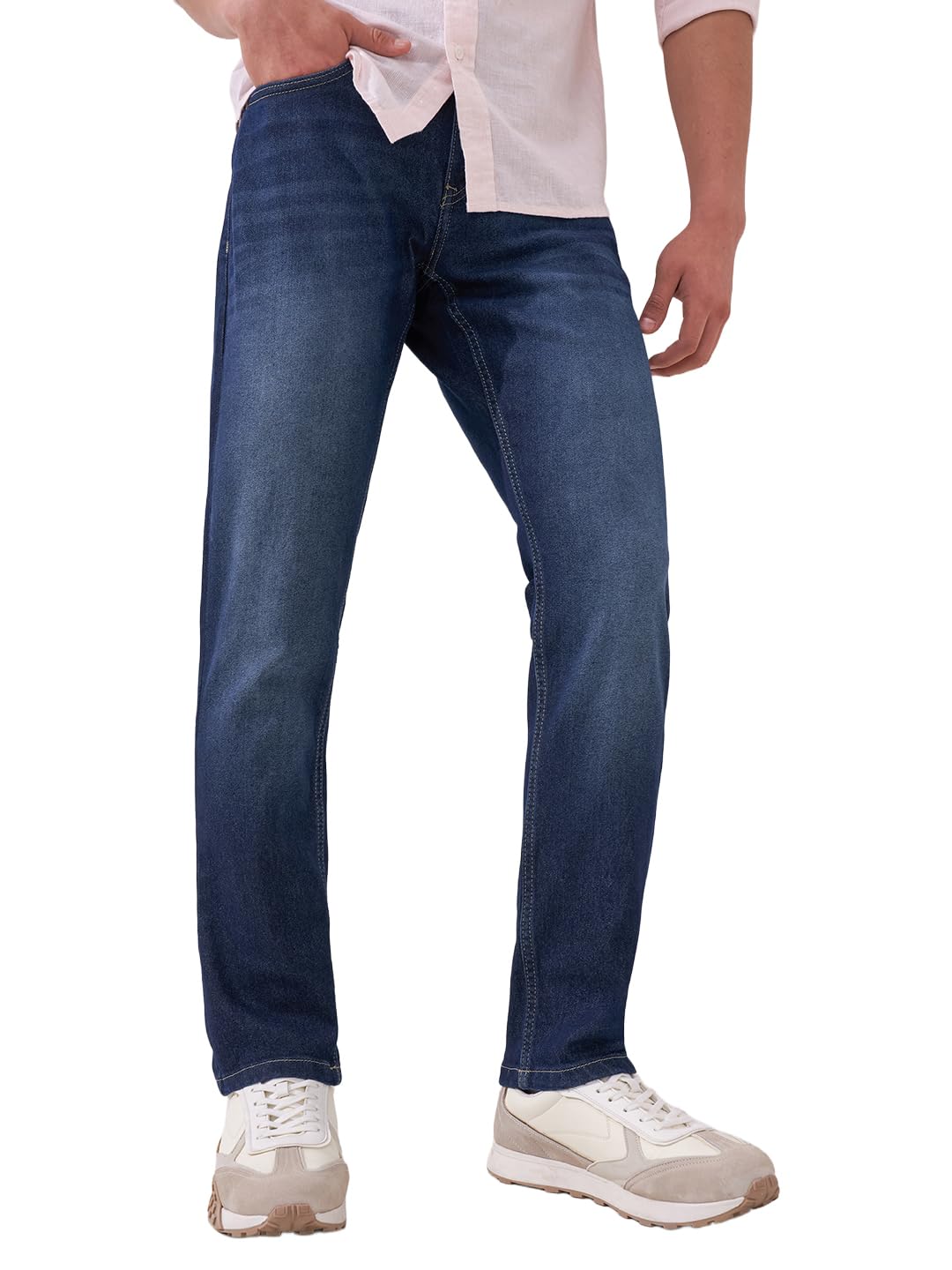 highlander Mens Tapered Fit Denim Jeans for Man| Regular Length|Mid-Rise|Stretchable Fit| Jeans for Man | Men Jeans-picture-30