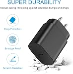 USB C Fast Charger, Type C Super Fast Wall Charger Charging Block for Samsung Galaxy S24 S23 S22 S21 S20 Ultra S10 S9, Note 20 10 9 with 6ft USB C to C Cable 25W USB C Charger Adapter