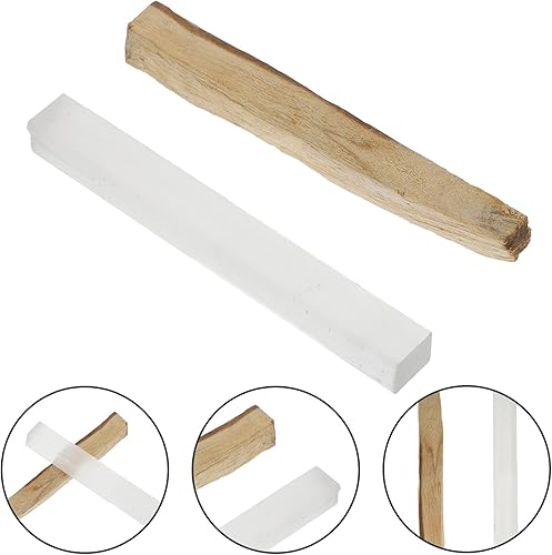 Miniatura 9 de 7 juegos de barra de yeso, barra de incienso de madera sagrada para difuminar palitos de meditación, barra de incienso de madera blanca, barra de
