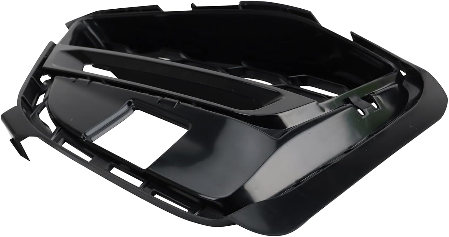 TRQ Right Outer Fog Light Hole Cover Black Passenger Side Compatible with 2019-2022 BMW 330i 330i xDrive BM1039211