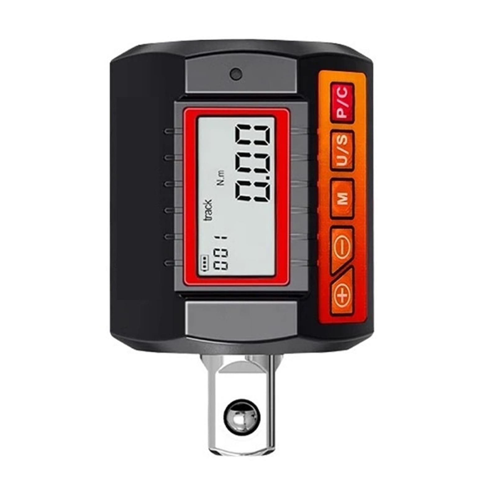 Jckjwl Black Digital Torque Adapter 1/2" Drive, Include Adapters For 3/8" And 1/4" Electronic Torque Wrench Bike Set Calibrate Digital & Analog Multiple Unit Switching(10.2-340N.m)
