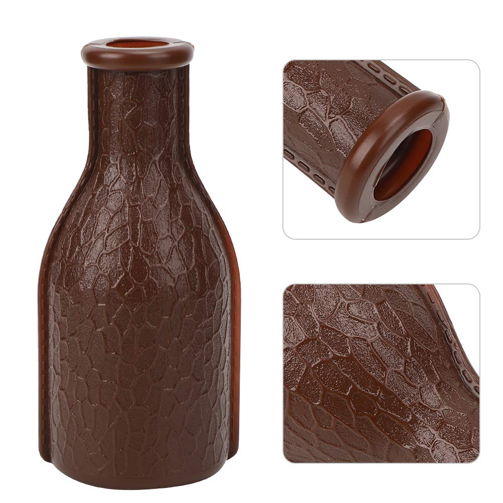 POENVFPO Billiard Shaker Bottle, with 16 Numbered Tally Balls, Rubber, Suitable for, Pea and Entertainment (Brown)