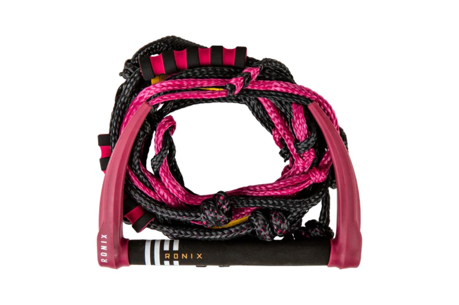 Ronix Ropes - Womens SIL. Bungee Surf Rope w/ 11in. Hndl. w/ 25ft 4-Sect. Rope - Merlot