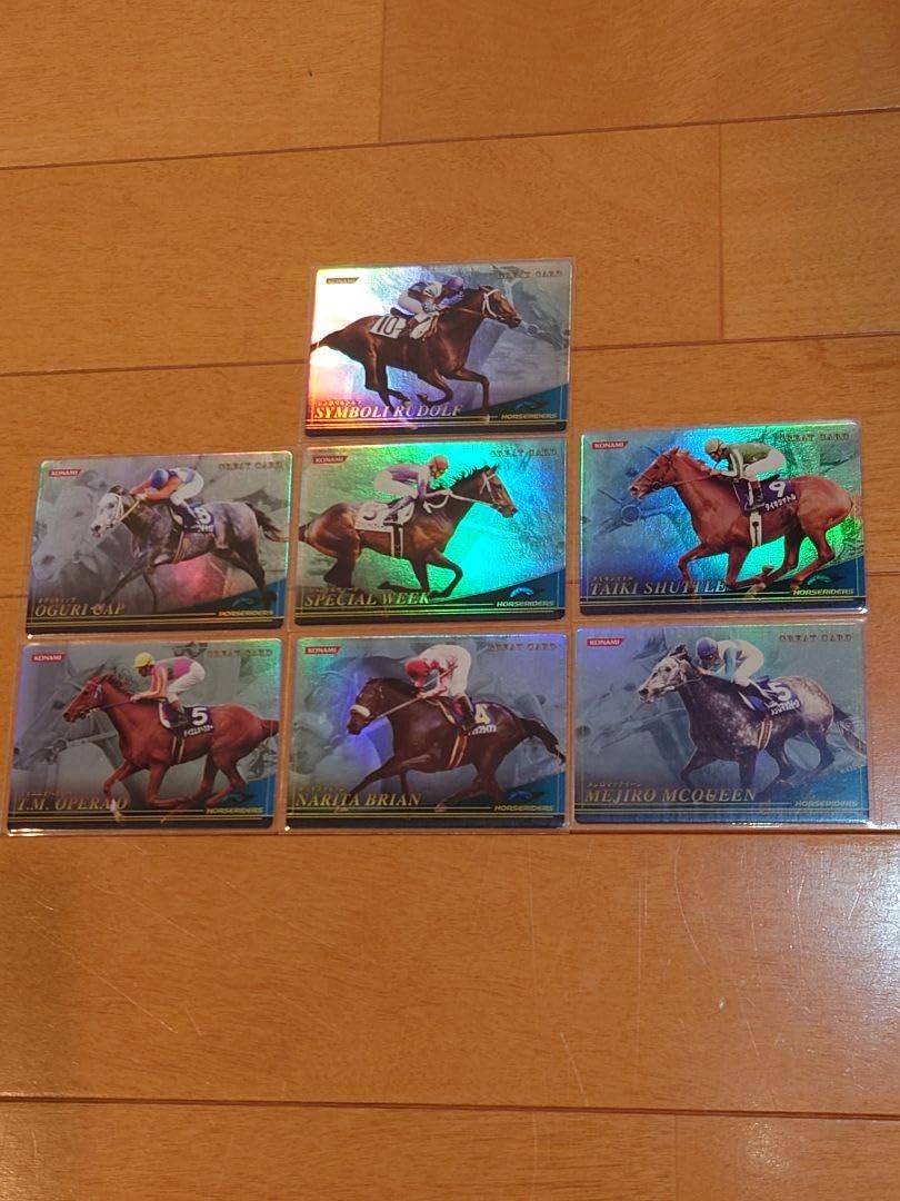 Amazon.co.jp: KONAMI HORSERIDERS 競馬 カード 533枚 まとめ : 文房具