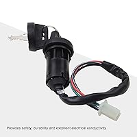 Vista 3 de GOOFIT Juego de llaves de interruptor de encendido de 4 cables con tapa de repuesto para motocicleta de motocross de 50 cc, 70 cc, 90 cc, 110 cc