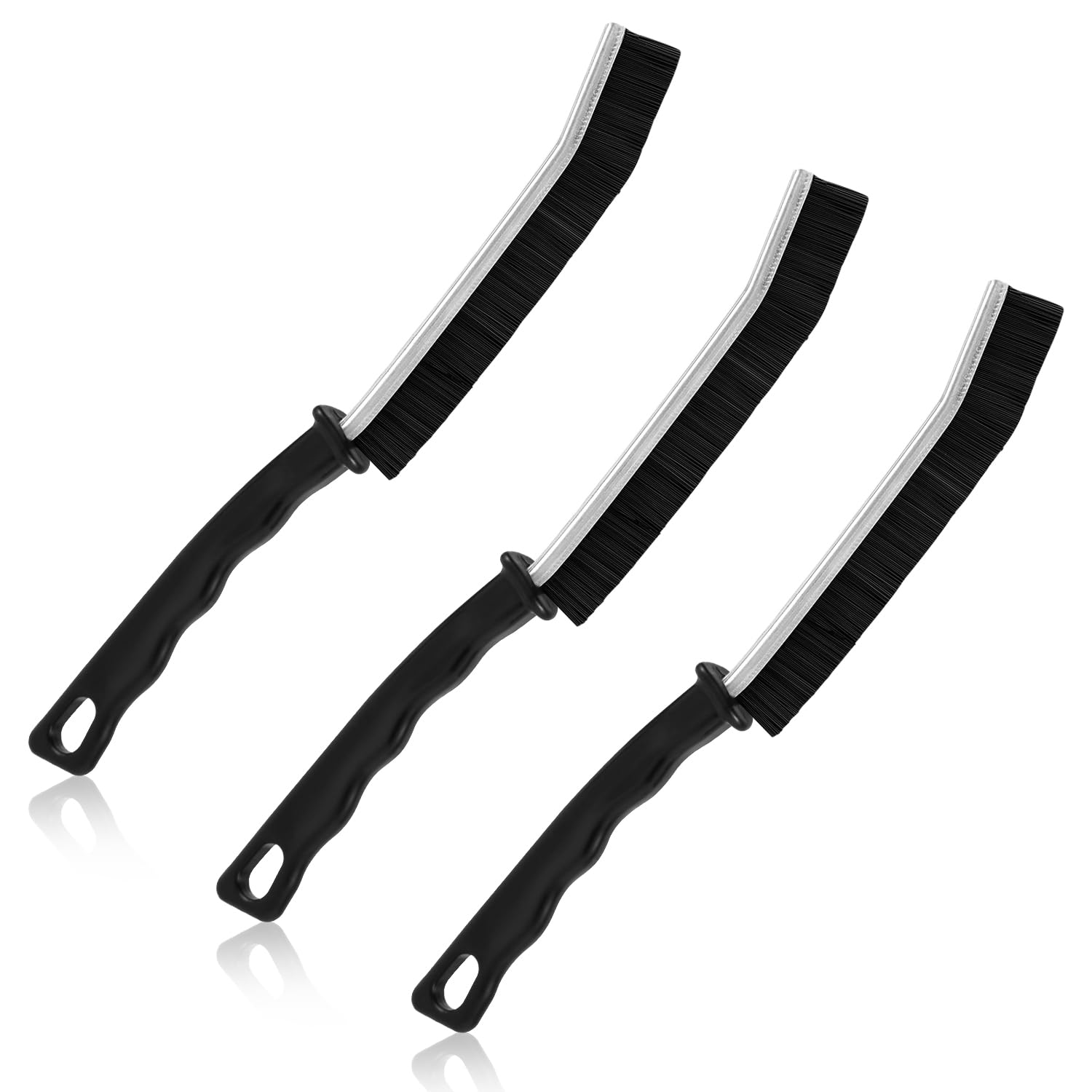 3pcs Gap Cleaning Brushes, Multifunctional Cleaning Brush Practical Crevice Cleaning Brush Dead Corners Detail Cleaner Brush for Bathroom Kitchen Tile Window Slot
