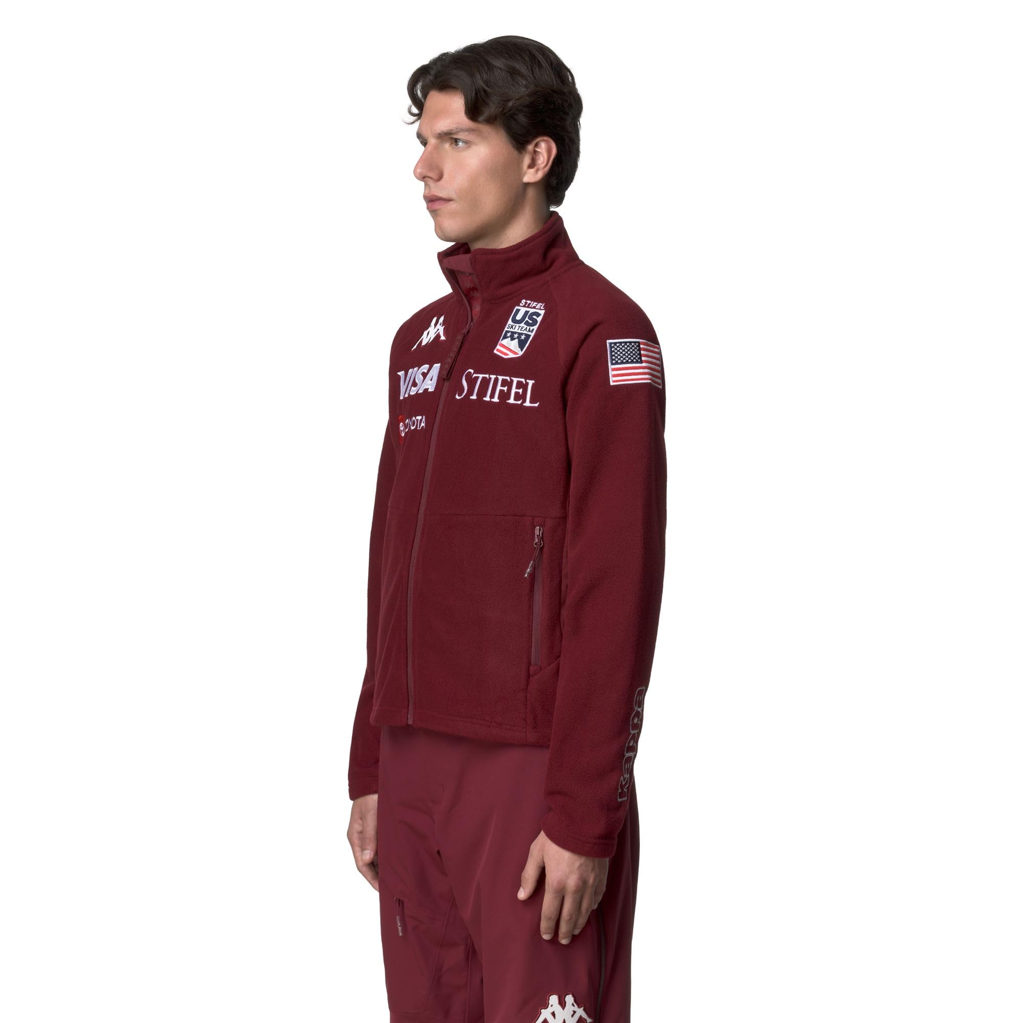 Kappa 6CENTO 687C US - Forro polar con cremallera completa para hombre