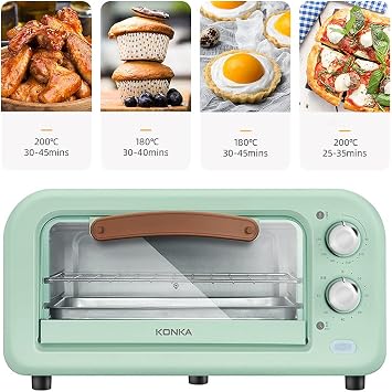 Mini Oven, Electric Oven,12L Toaster Adjustable Temperature Control Home Baking Cake Pizza Multiple Cooking Functions