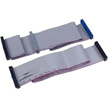 CAB-FDDIDE-C1 34-Pin Floppy 19-inch Ribbon Cable & 40-Pin Ultra ATA 18-inch IDE Cable Kit
