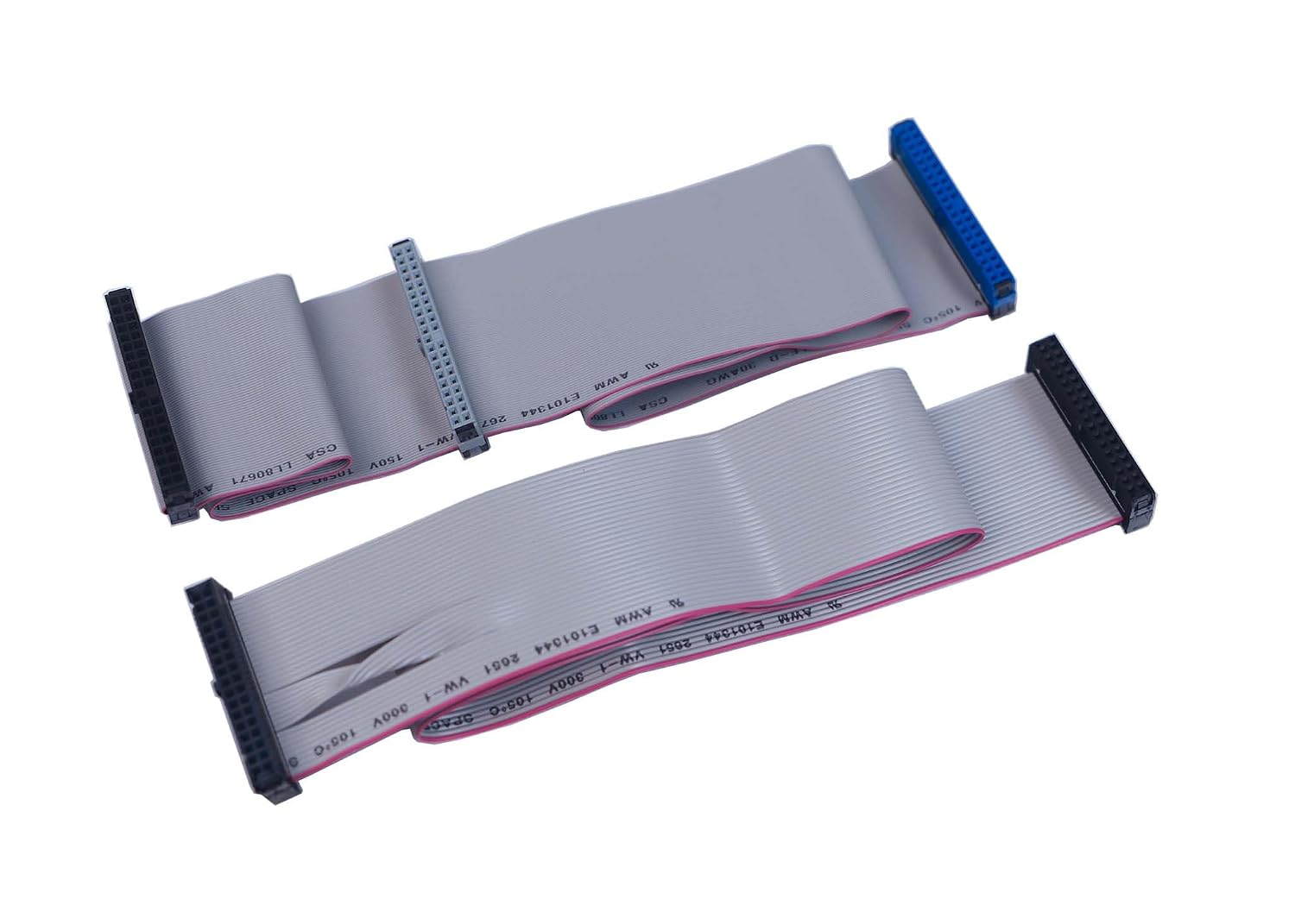 CAB-FDDIDE-C1 34-Pin Floppy 19-inch Ribbon Cable & 40-Pin Ultra ATA 18-inch IDE Cable Kit