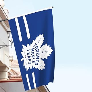 Toronto Banner Flag 90X150CM, Maple Leafs Coated Nylon Blue Man Cave Garage with Brass Grommets