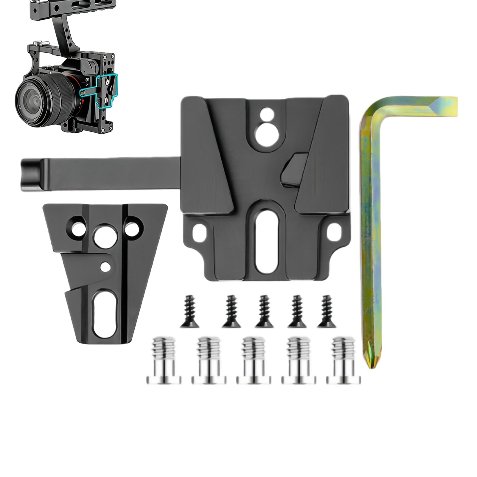Base de batería V-Mount para solucionar problemas de autonomía en grabación de vídeo 8