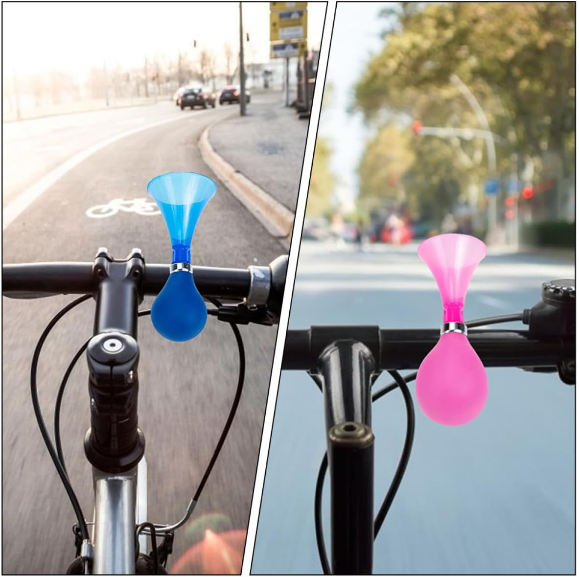 2pcs Small Bicycle Horn Set Portable Manual Air Horns for Bike Handlebar for Road and Bikes Convenient Cycling Accessory