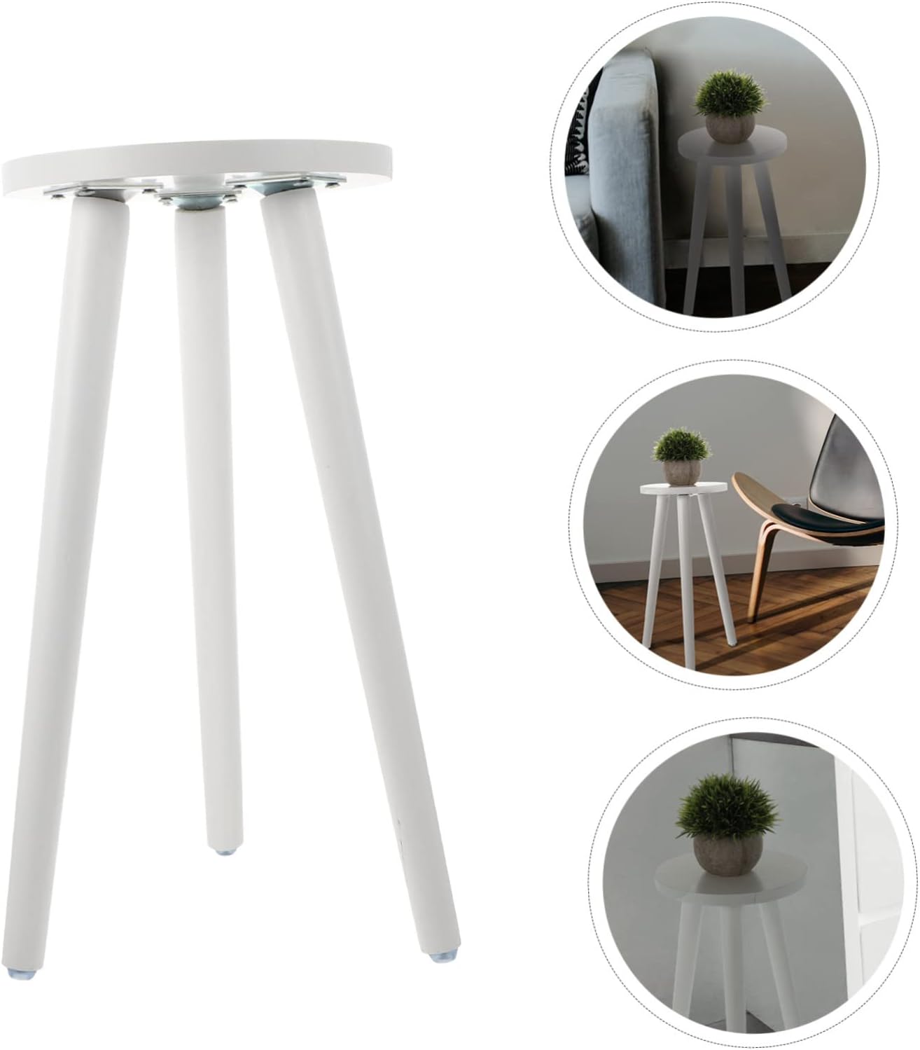 Flower Pot Tea Table Wooden Plant Shelf Tall Indoor Plant Stand Smooth Edges