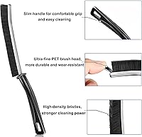 Vista 3 de Cepillo limpiador de lechada con mango duro, cerdas rígidas en ángulo para duchas, bañeras, cocinas, multisuperficie, herramienta de limpieza