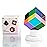 ZhuoChiMall CMY Color Cube with Rotating Stand2.0 inch (50 mm) Acrylic Prism CmyCube with Base, Office Desk Decoration Toys, Science and Education Gift for KidsSilent Fidget Toys for Adult