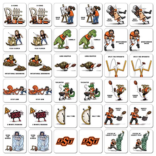 Image of YouTheFan NCAA Officially-Licensed Memory Match Game - Humorous, Team-Specific, Original Hand-Drawn Artwork, Fun for the Whole Family, for Fans Young and Old