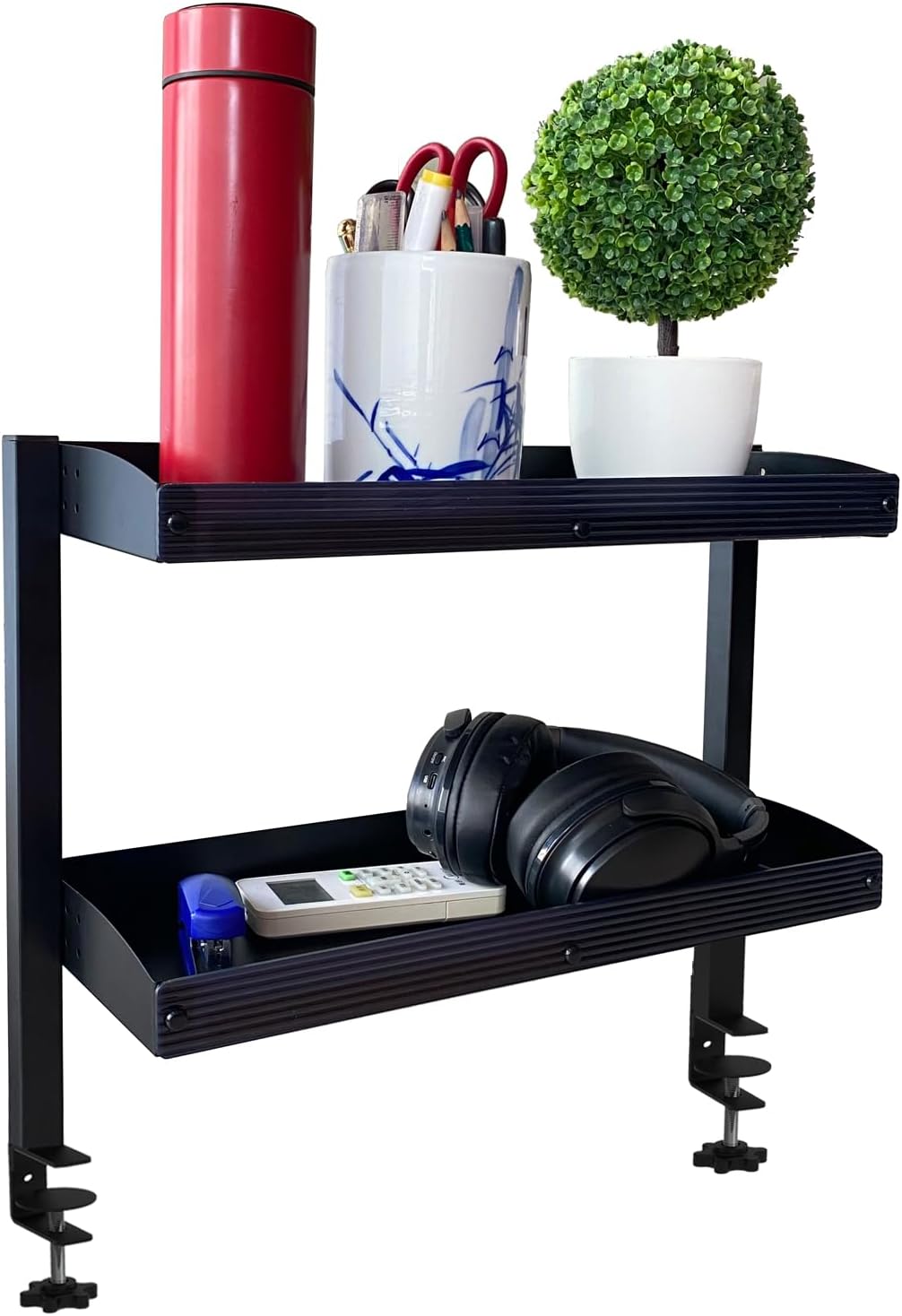 UISKOOPW Clamp on Desk Shelf for Desk Extension, Desk