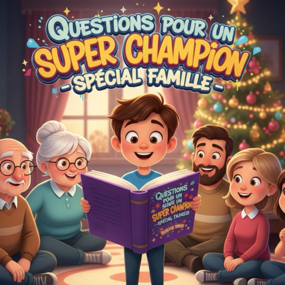Calendrier d’Avent Famille : “Questions pour un super Champion – Spécial Famille” activités familiales pour préparer Noël: Cahier de jeux pour patienter avant Noël / Cadeau de Noël