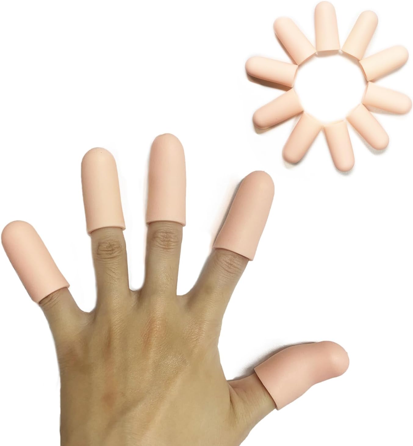 Gel Finger Cots, Finger Protector Support Finger Caps