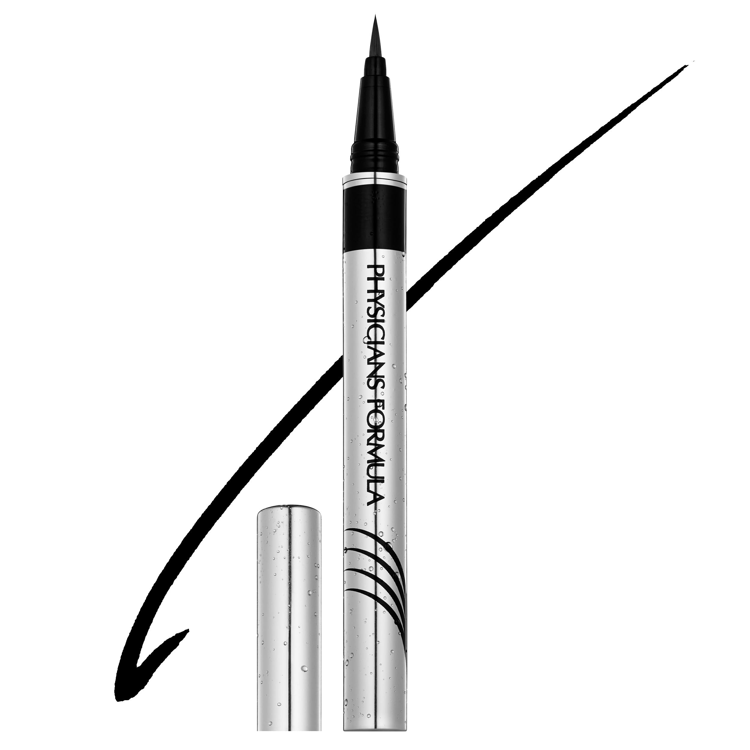 Physicians Formula Eye Booster, Lash-Enhancing 2-in-1 Eyeliner Serum, Dermatologist Approved, Hypoallergenic, Cruelty-Free & Vegan - Blackest Black