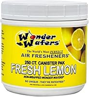 Vista 22 de Wonder Wafers - 250 unidades de ambientadores de uso profesional para automóviles y camiones, aroma a cuero nuevo sin envoltura