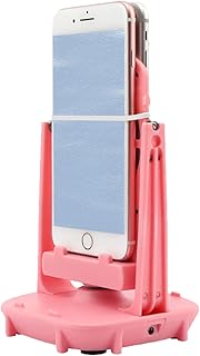 スマホ振り子 USB給電 振り子 回転スイング 歩行器 2台同時 自動孵化装置 自動で歩数を稼ぐ 振り子スマホ用【ピンク】