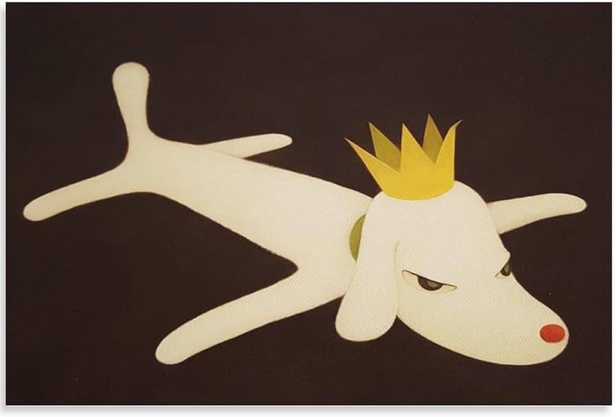 Amazon.co.jp: 日本の奈良美智ポスター《彼女の犬》ウォールアート奈良