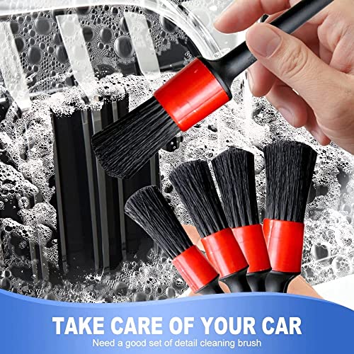 Image of AstonAndia Aston Andia Car Detailing Brush Car Cleaning Car Interior Cleaning Brush for Exterior,Leather, Air Vents, Emblems