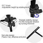 Portable Tripod Stand for Mini projectors, webcams, self-Small Cameras,Timer Ring Lights, Adjustable Height 40-110 cm Floor Stand, with 360° Mini Ball Head, Smartphone clamp Mount (Stand 3 kgs)