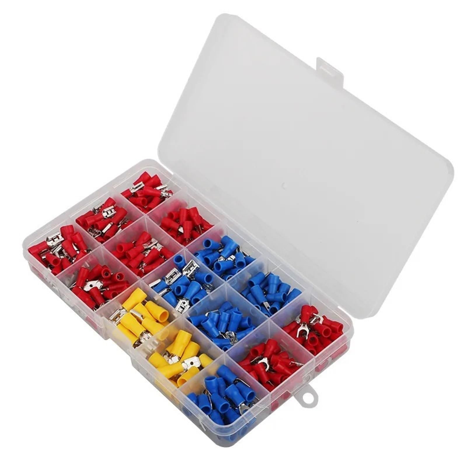 280PCS Crimp Connectors Male and Female Spade Connector Kit, 15 Types Terminals Electrical for Auto Motorcycle Marine Repair