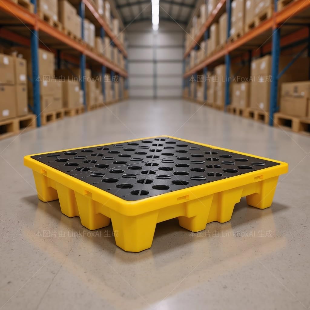 SGKOMN Plastic Oil Drum Spill Containment Platform - Modular Design