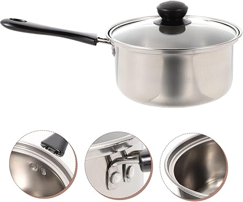 Miniatura 6 de Olla de acero inoxidable Olla de metal para mezclar, calentador de mantequilla, soporte para derretir mantequilla, olla de leche, olla de salsa,