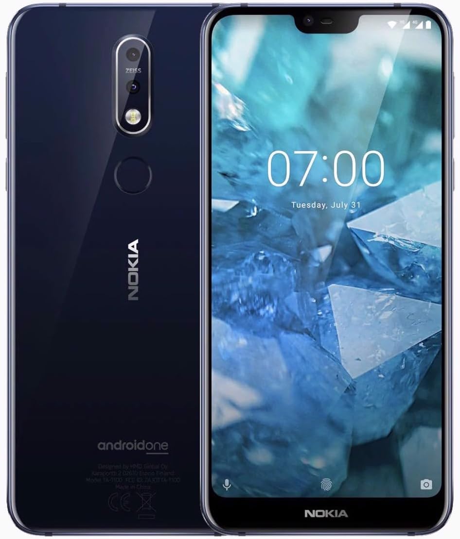 Nokia 7.1 Single-SIM 32GB ROM + 3GB RAM (GSM | CDMA) Factory Unlocked 4G/LTE Smartphone (Gloss Midnight Blue)-International Version