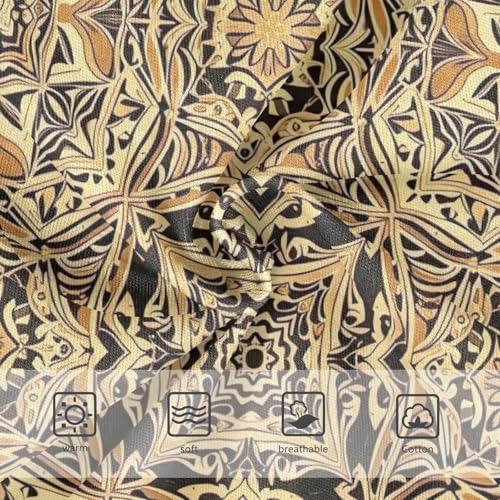 Panties for Girls, Vintage Mandala Floral Toddler Panties, Girls Cotton Underwear, 2T–8 Years3