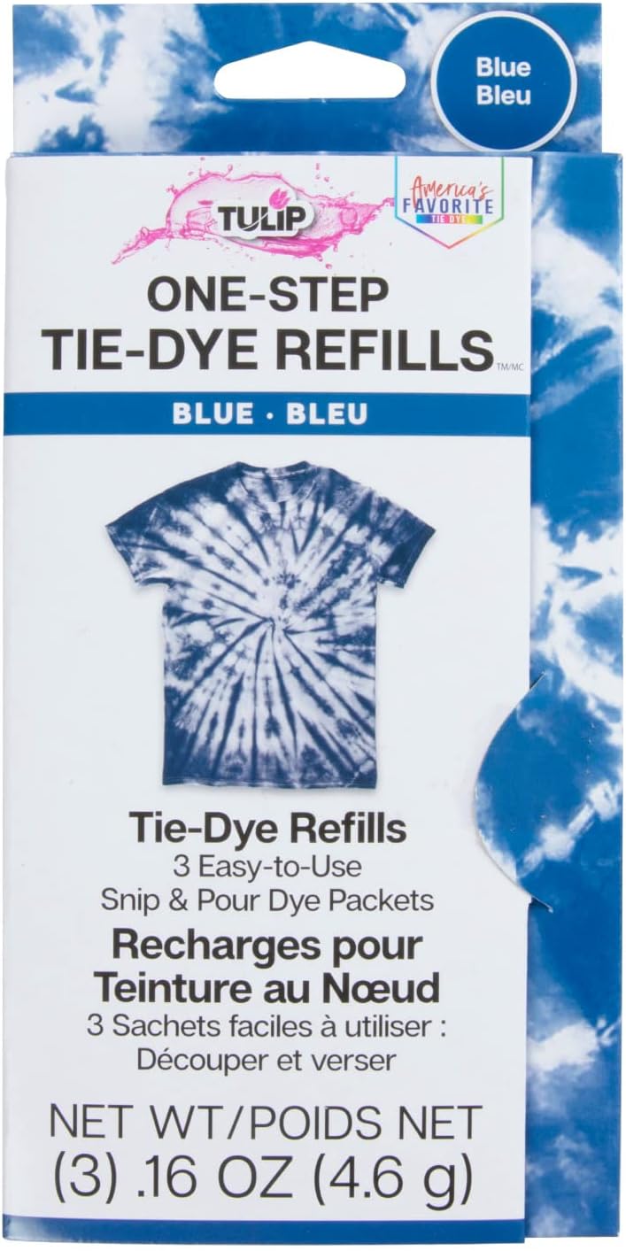 Tulip One-Step Tie-Dye Kit Dye Refill Packs, Blue