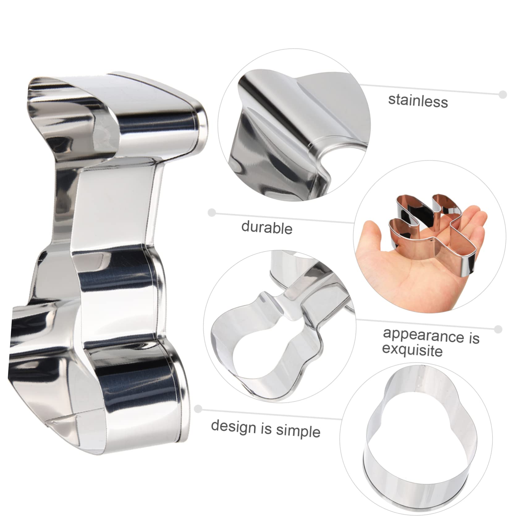 Amosfun 5 Sätze Keksform Keksausstecher Party Sachen Plätzchen Backen Zubehör Cake Tins Austecher Diplom-cookie Scone Party-ausstecher Backwerkzeuge Rostfreier Stahl 6 Stück * 5