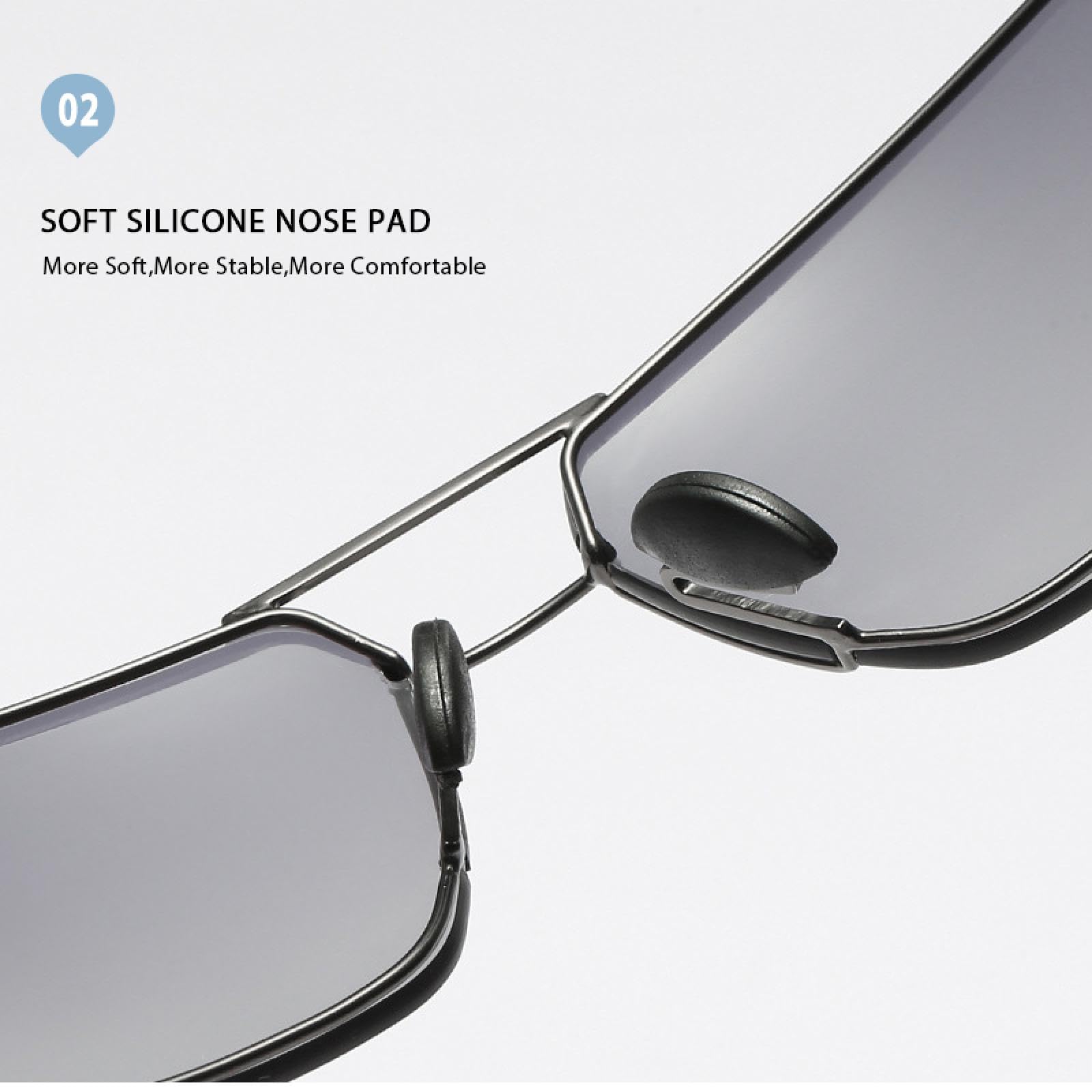 Gafas de sol polarizadas para hombre, sin montura, ultraligeras, TR90, para conducir