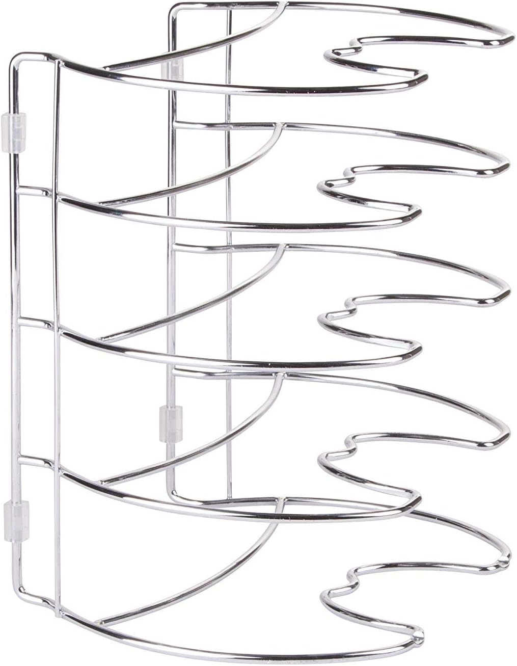 InterDesign Classico Kitchen Cabinet Storage Organizer for Skillets, Pans - Vertical, Chrome