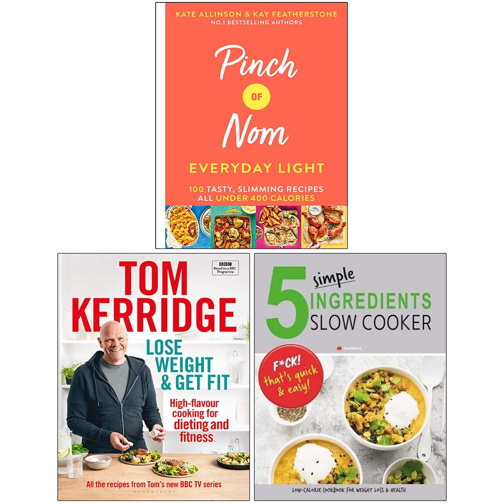 Pinch of Nom Everyday Light [Hardcover], Lose Weight & Get Fit [Hardcover], 5 Simple Ingredients Slow Cooker 3 Books Collection Set