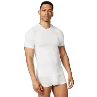 EMPORIO ARMANI T-Shirt Girocollo da Uomo in Morbido Modal Bianco M