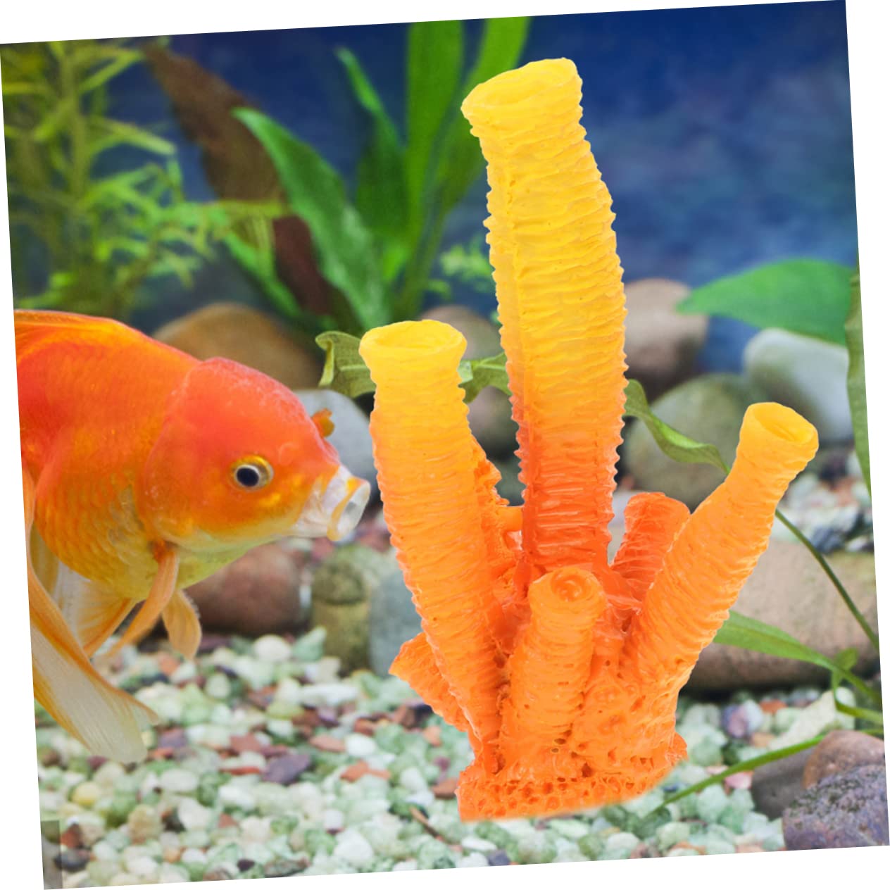 OUNONA 5 Ensembles Décorations Artificielles pour Aquarium Artificiel Accessoires pour Aquarium Fournitures pour Enfants Résine 3 pièces * 5