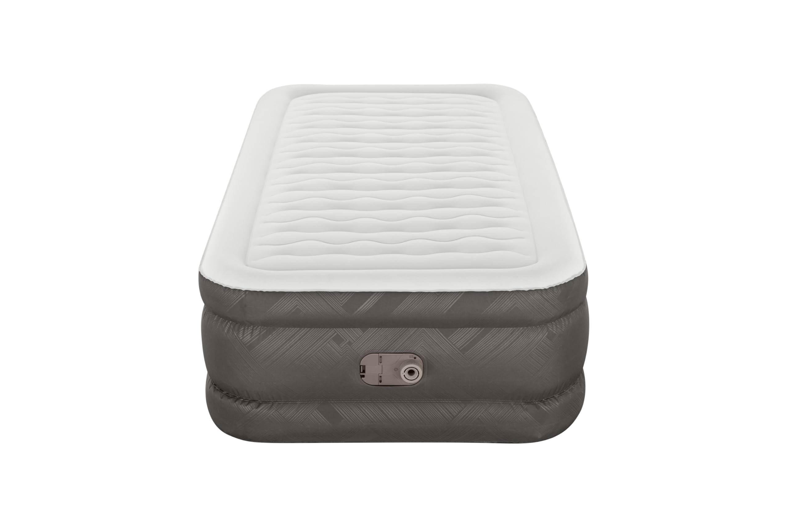 Bestway 1069048Xxx21 Airbed, Travel Bag, Repair Bag, With Built-In Pump(220-240V),Multicolor,Twin