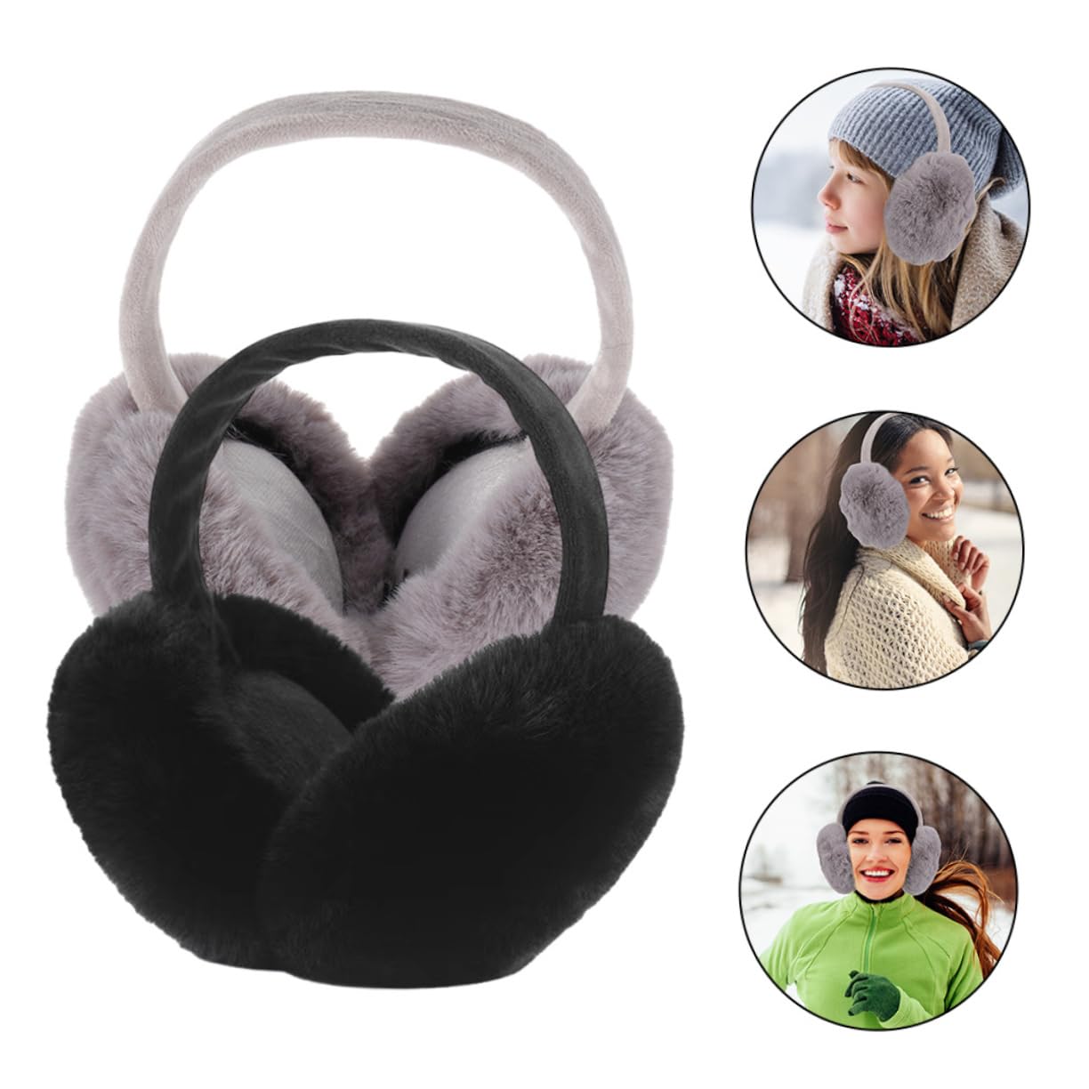 Homoyoyo Orejeras De Invierno Ear Muffs Calentador De Orejas Hombres Felpa Lana Mujer Orejeras Hombre Manguito De Oreja Calentador De Oídos Hermosa Orejera De Invierno