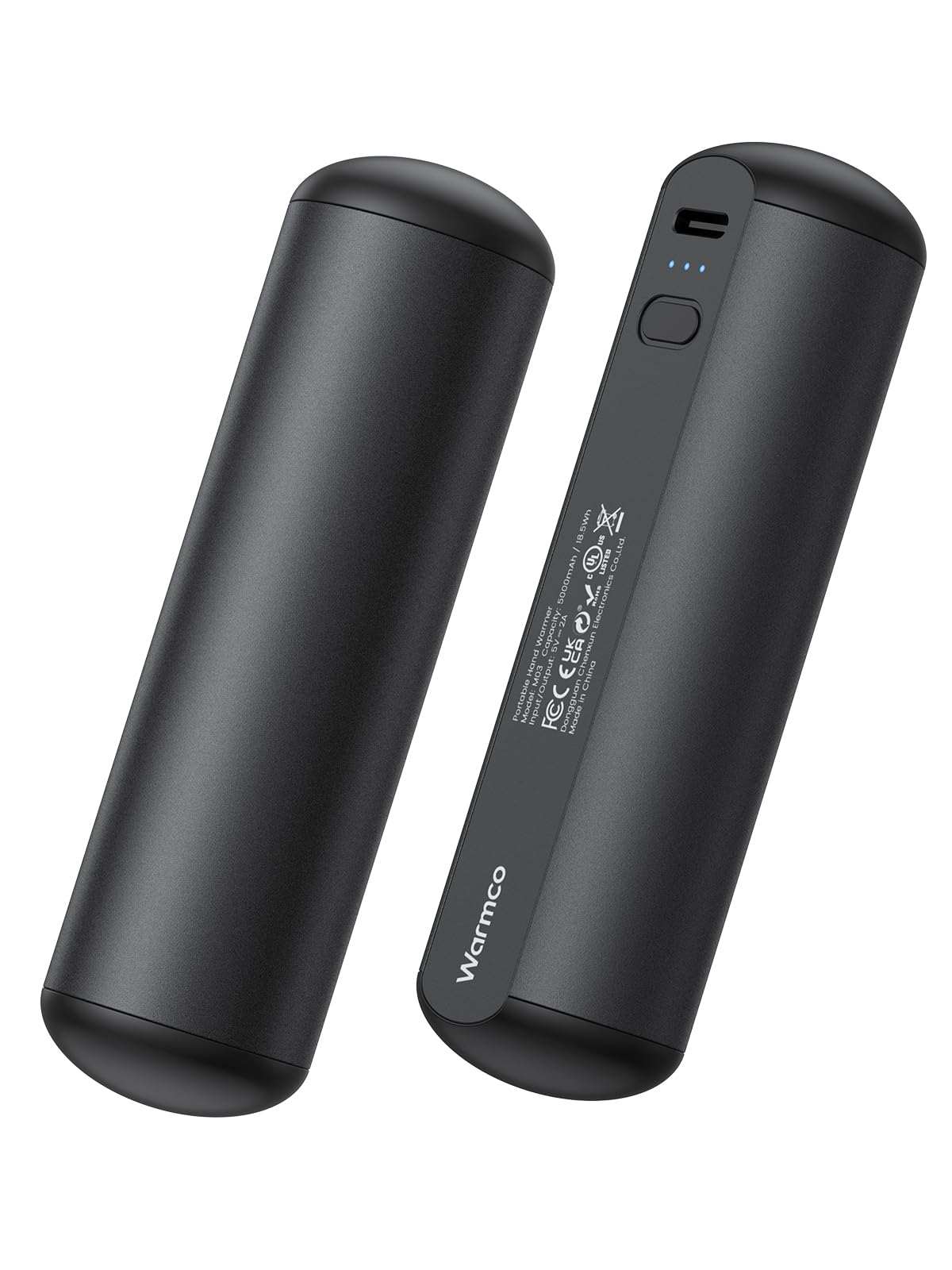 Hand Warmers Rechargeable 2 Pack, Warmco Magnetic Handwarmers 10000mAh Heater Portable,Single 9Hrs Warmth 3 Levels Heat Up to 58°C Pocket Battery Operated Heater Keep You Warm in WinterGlobal Recycled StandardGlobal Recycled StandardGlobal Recycled Standard